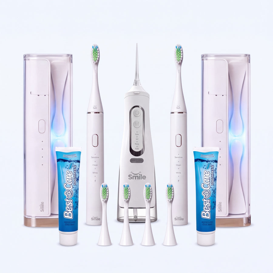 2 × Beamy Pro UV + Flossy – Familiepakke